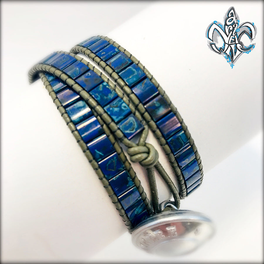 Wrap Bracelet Picasso Blue